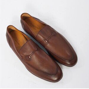 Gucci Brown Leather Horsebit Loafers